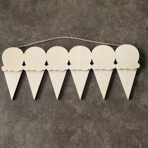 ⭐️Wooden DIY Ice Cream Cones